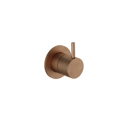 Hotbath Cobber Afbouwdeel - 2-weg omstel - Living colours - messing verouderd koper (goud)