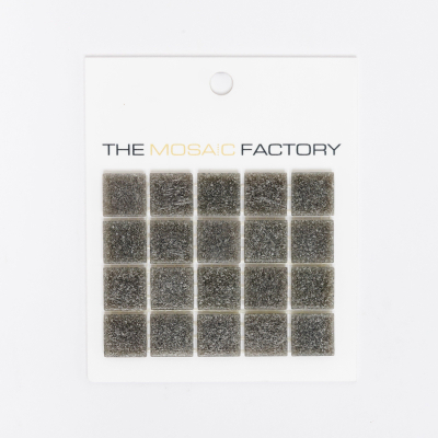 ÉCHANTILLON The Mosaic Factory Amsterdam carreau de mosaïque 2x2x0.4cm pour mur et sol pour intérieur et extérieur carré Verre Gris