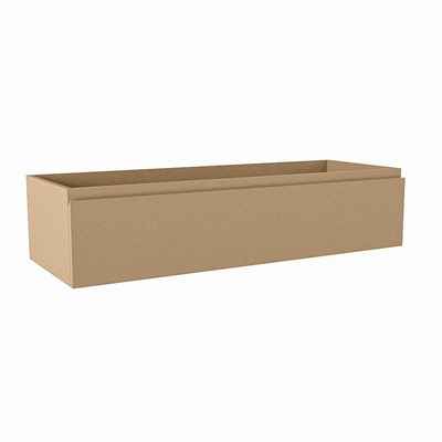 Mondiaz FOGE wastafelonderkast - 110x41x25cm - 1 lade - uitsparing links - softclose - Oro