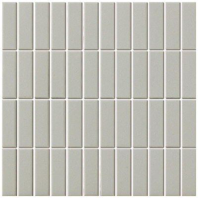 The Mosaic Factory London mosaïque - 30x30cm - 6mm - rectangulaire - R11 - grey mat (gris)