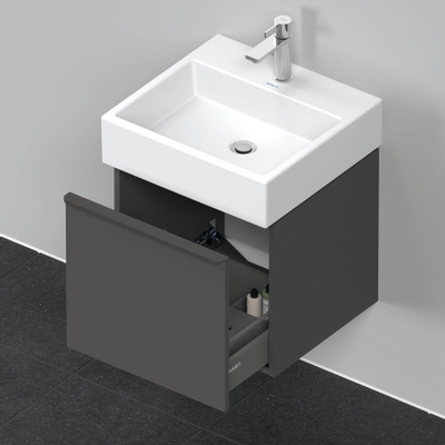 Duravit D-neo Meuble sous vasque 48.4x44.2x44cm 1 tiroir Graphite mat