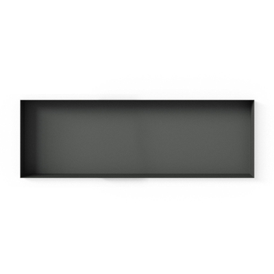 Looox Colour BoX inbouwnis - 90x30x10cm - RVS antraciet mat