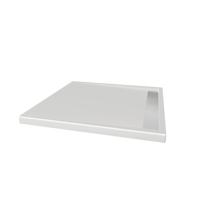 Xenz easy tray douchevloer 90x90x5cm rechthoek acryl wit