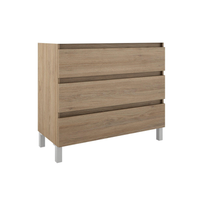 Saniclass Chaci PLUS Badkamermeubelset - 100x86x46cm - topblad - 3 lades - eiken