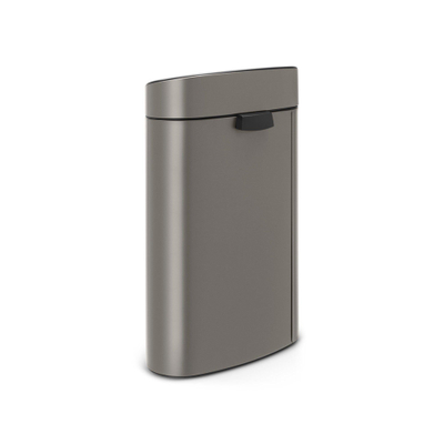 Brabantia Touch Bin Afvalemmer - 40 liter - kunststof binnenemmer - platinum