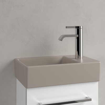 Villeroy & Boch Avento fontein - 36x22cm L - 1 kraangat - zonder overloop CeramicPlus - almond (beige)
