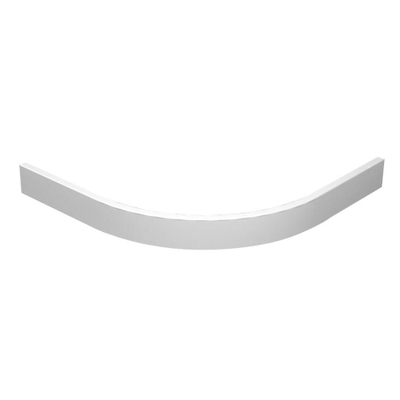 Wiesbaden Panneau de recouvrement avec pieds pour receveur de douche quart de rond 90 x 90 x 4 cm blanc brillant