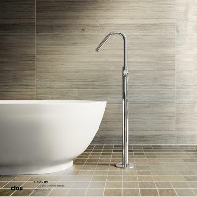 Clou Xo vrijstaande badmengkraan type 7 met handdouche chroom SHOWROOMMODEL