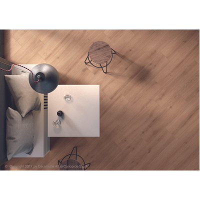 Atlas Concorde Breath Carrelage mural et de sol - 22.2x89.5cm - 8mm - rectifié - Effet bois - cognac