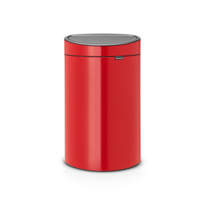 Brabantia Touch Bin Afvalemmer - 40 liter - kunststof binnenemmer - passion red