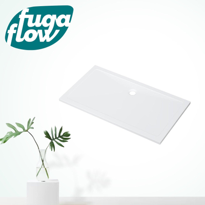 FugaFlow Efficiente Anta Douchebak - 90x100x4cm - rechthoek - Acryl - glans wit