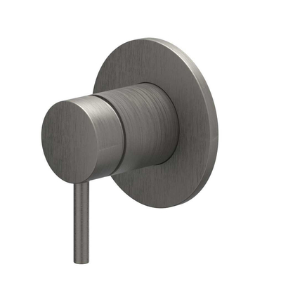 IVY Bond Élément de finition - pour mitigeur de douche encastré - - monocommande - rosace ronde - Metal black brossé PVD