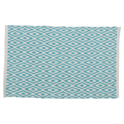 Differnz brighton tapis de bain 100% coton bleu blanc 50 x 80 cm
