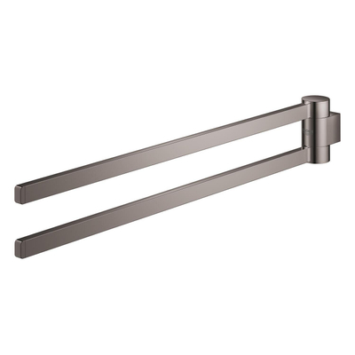 Grohe Selection Handdoekhouder - 40cm - dubbel - draaibaar - hard graphite (antraciet)
