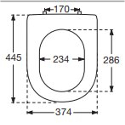 Villeroy & Boch Hommage closetzitting - voor 6661 6662 noten