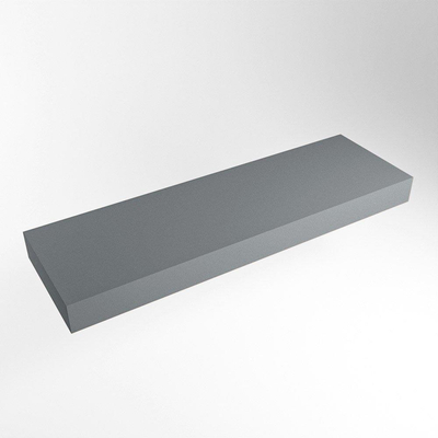 Mondiaz TOP 46 Vrijhangend Topblad - 150x46x12cm - geschikt voor waskom - Solid surface - Plata