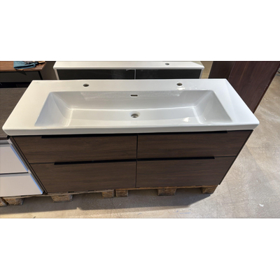 Villeroy & Boch Subway 3.0 Wastafelonderkast - incl. Villeroy & Boch Subway 3.0 wastafel - 1 bak - 2 kraangaten - OUTLET UDEN