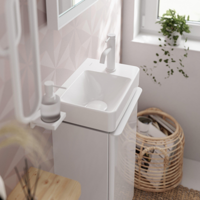Hansgrohe Tecturis s Wastafelmengkraan - zonder waste - coolstart - 10.8cm uitloop - mat wit