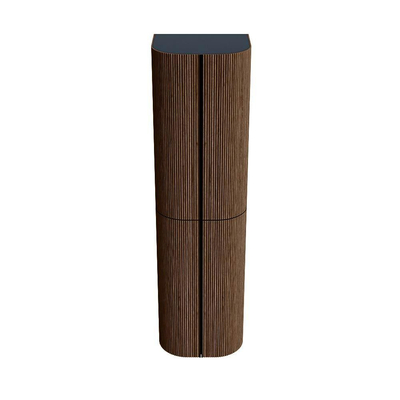 MONDIAZ KURVE 160cm kolomkast kleur Walnut met 4 deuren