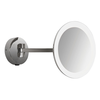 Astro Mascali Round miroir grossissant – grossissement 5x – Éclairage LED – Chrome