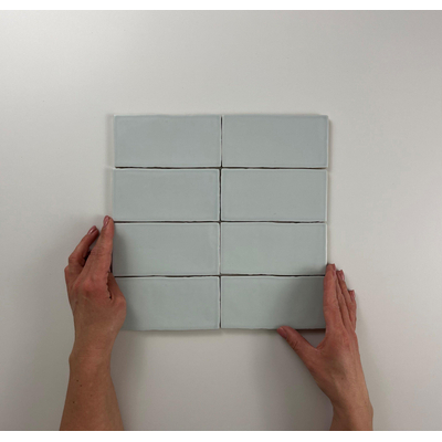 ÉCHANTILLON Terravito Galeno Carreau mural - 7.5x15cm - Rectangle - 8.5mm - Aqua mat