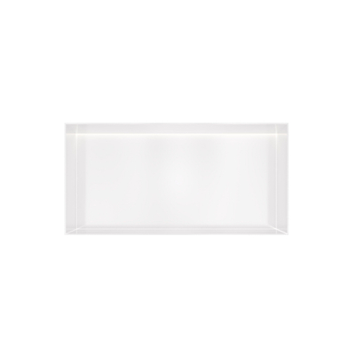 Hotbath &MORE Boîte encastrable ou niche encastrée 30x60x10cm sans cadre + LED Blanc mat