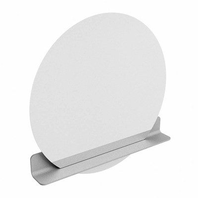 Miroir de salle de bain Mondiaz SPOT - rond 90cm - plan de miroir - couleur Plata