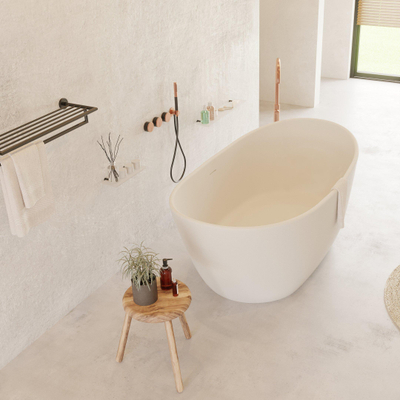 Ideavit Solidseal Vrijstaand bad 163x85cm ovaal Solid surface wit