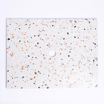 Adema Tops Topblad - 60.5x1.8x46cm - 1 afvoer - zonder kraangaten - Terrazzo