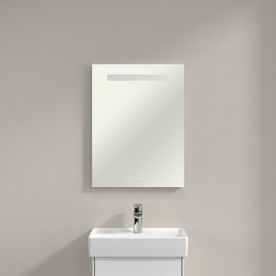 Villeroy & Boch More to see one spiegel - met geïntegreerde led verlichting - 45x60cm - inclusief bevestiging - Glass (glans wit)