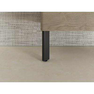 Hansgrohe Xelu meubel poot 17,5x6cm set 2 stuks mat zwart