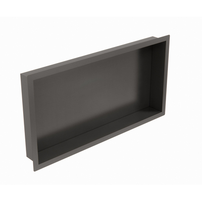 Fortifura Galeria Inbouwnis - 30x60x10cm - PVD - geborsteld gunmetal (antraciet)