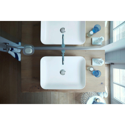 Duravit Cape Cod waskom vierkant zonder kraangat zonder overloop 43x43cm mat wit/wit