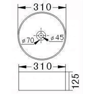 Best Design Sante opbouw waskom Ø31cm H12,5cm