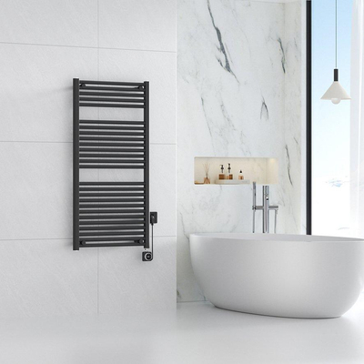 Wiesbaden Elara Elektrische radiator Smart WiFi - 118.5x60cm - mat zwart