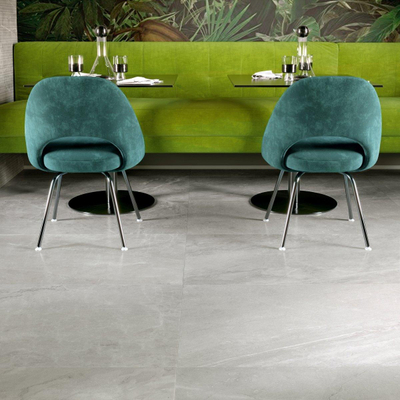 Edimax astor velvet carreau de sol et de mur gris 60x120cm rectifié aspect marbre gris mat