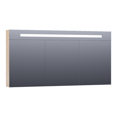 BRAUER Promise Deluxe spiegelkast – 139x70x15 cm – directe LED – Forest Wheat