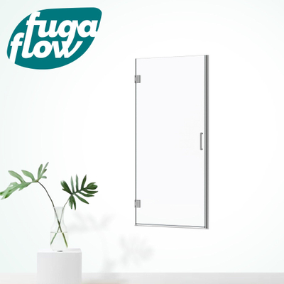 FugaFlow Efficiente Vetro 5000 Douchedeur - 95x200cm - profielloos veiligheidsglas - anti kalk - chroom