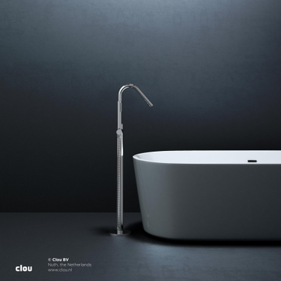 Clou Xo vrijstaande badmengkraan type 7 met handdouche chroom SHOWROOMMODEL