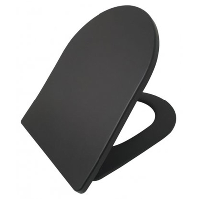 Wiesbaden Shade slim Abattant WC softclose et quick release mat noir