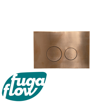 FugaFlow Eccelente Press Plaque de commande DualFlush pour bâti-support Geberit UP320 Métal boutons ronds cuivré