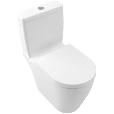 Villeroy & Boch Avento closetzitting met deksel met softclose en quick release ceramic+ stone white OUTLETSTORE