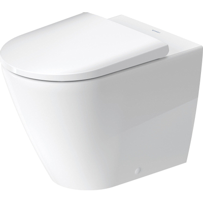 Duravit D-neo Staand toilet - 37x58x40cm - rimless - wit hoogglans