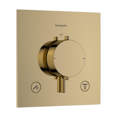 Hansgrohe Ecostat Comfort E Inbouw - thermostaat - 2 functie - polished goud
