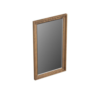 Forzalaqua Reno 2.0 miroir 40x70cm Rectangulaire sans éclairage avec cadre Chêne massif Castle Brown