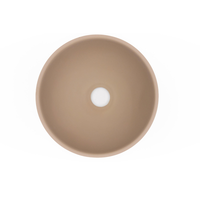 Zeza Element Waskom - 25x25x12cm - solid surface - mat beige OUTLETSTORE