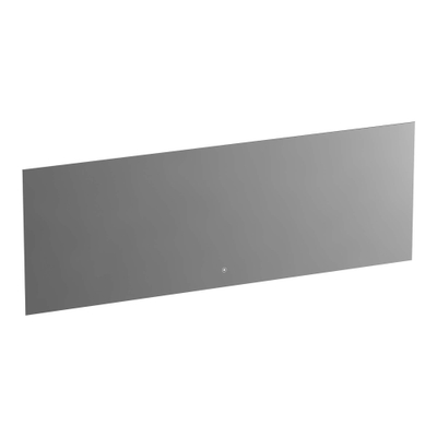 Saniclass Ambiance spiegel 200x70cm met verlichting rechthoek Zilver
