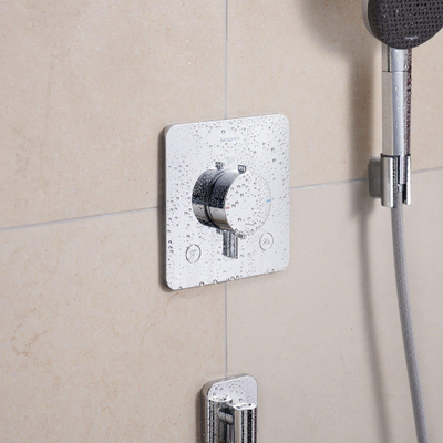 Hansgrohe Ecostat Comfort Q inbouwthermostaat voor 2 functies met geïntegreerde zekerheidscombinatie EN1717 chroom