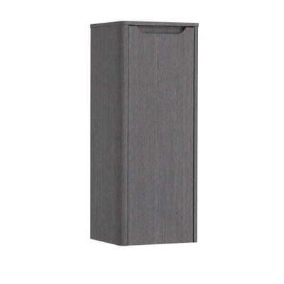 H&R badmeubelen Juice Halfhoge Kast - 40x35x100cm - met ronde hoeken - 1 deur - linksdraaiend - wenge