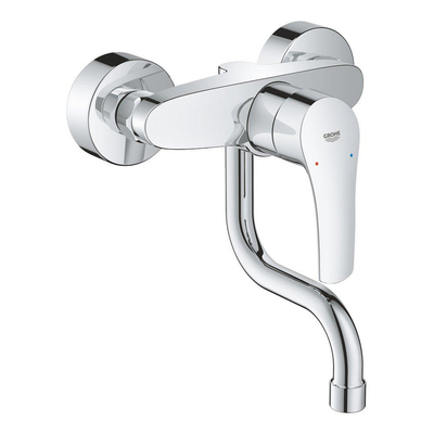 GROHE Eurosmart Robinet de cuisine - bec orientable - encastré - chrome